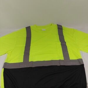 High Visibility Class 2 Reflective Road Work Construction Hi Vis Safety T Shirt